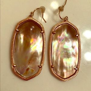 Danielle Statement Earrings in rose gold